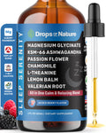 Magnesium Glycinate & Ashwagandha Liquid Drops – Relaxation & Sleep Support (60mL) | Vegan