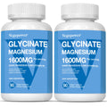 Magnesium Glycinate Capsules 200mg | Chelated Mg Bisglycinate + Vitamin D3, B6 & Zinc | Vegan 180 VegCaps