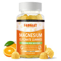 Magnesium Glycinate Gummies 1000mg | Sugar Free Magnesium Potassium with Vitamin D, B6, CoQ10 - 60 Orange Gummies