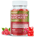 Magnesium Glycinate Gummies 1000mg – Sugar Free Potassium Magnesium for Sleep, Relaxation & Body Support (90 Raspberry Gummies)