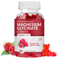 Magnesium Glycinate Gummies 1000mg – 90 Count | Calm Mood & Sleep Support (Raspberry)