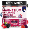 Magnesium Glycinate Gummies 120ct – 1000 mg, Sleep Support, Vegan, Sugar-Free (Raspberry-Blackberry-Blueberry)