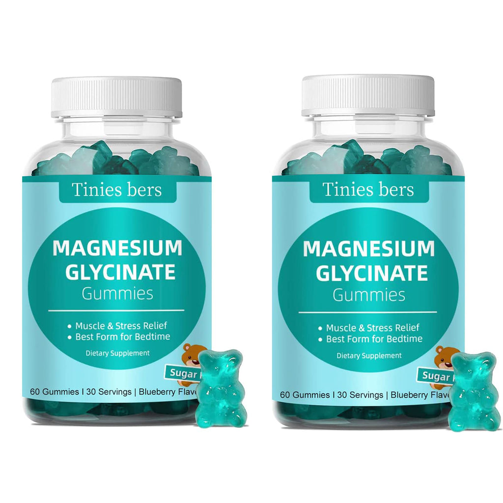 Magnesium Glycinate Gummies 500mg – Sugar Free, Vegan, 120-Count