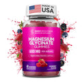 Magnesium Glycinate Gummies 600mg – Non-GMO, Gluten-Free | Sleep, Relaxation & Focus (60 Count)