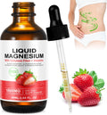 Magnesium Glycinate Liquid 1500mg - Stress Relief & Sleep Support (Strawberry, 60ml)