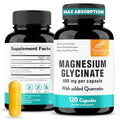 Magnesium Glycinate 400mg with Quercetin – 120 Count for Sleep & Relaxation