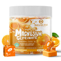 Magnesium Glycinate Soft Chews – Sugar-Free Orange, Vitamin D, B6, CoQ10 (60 Days)