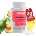 Magnesium Glycinate Supplement – 175 mg per Capsule (350 mg in 2 Capsules) | 60 Capsules | Non-GMO, Gluten-Free, Nighttime Calm