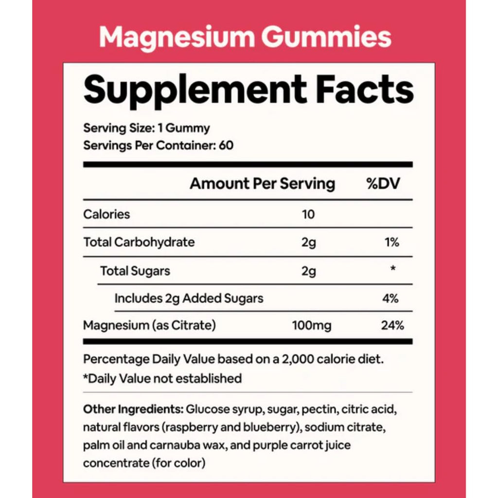 Black Girl Vitamins Magnesium Gummies - 100mg per Serving | Sleep, Immunity & Bone Support | Gluten-Free 60ct