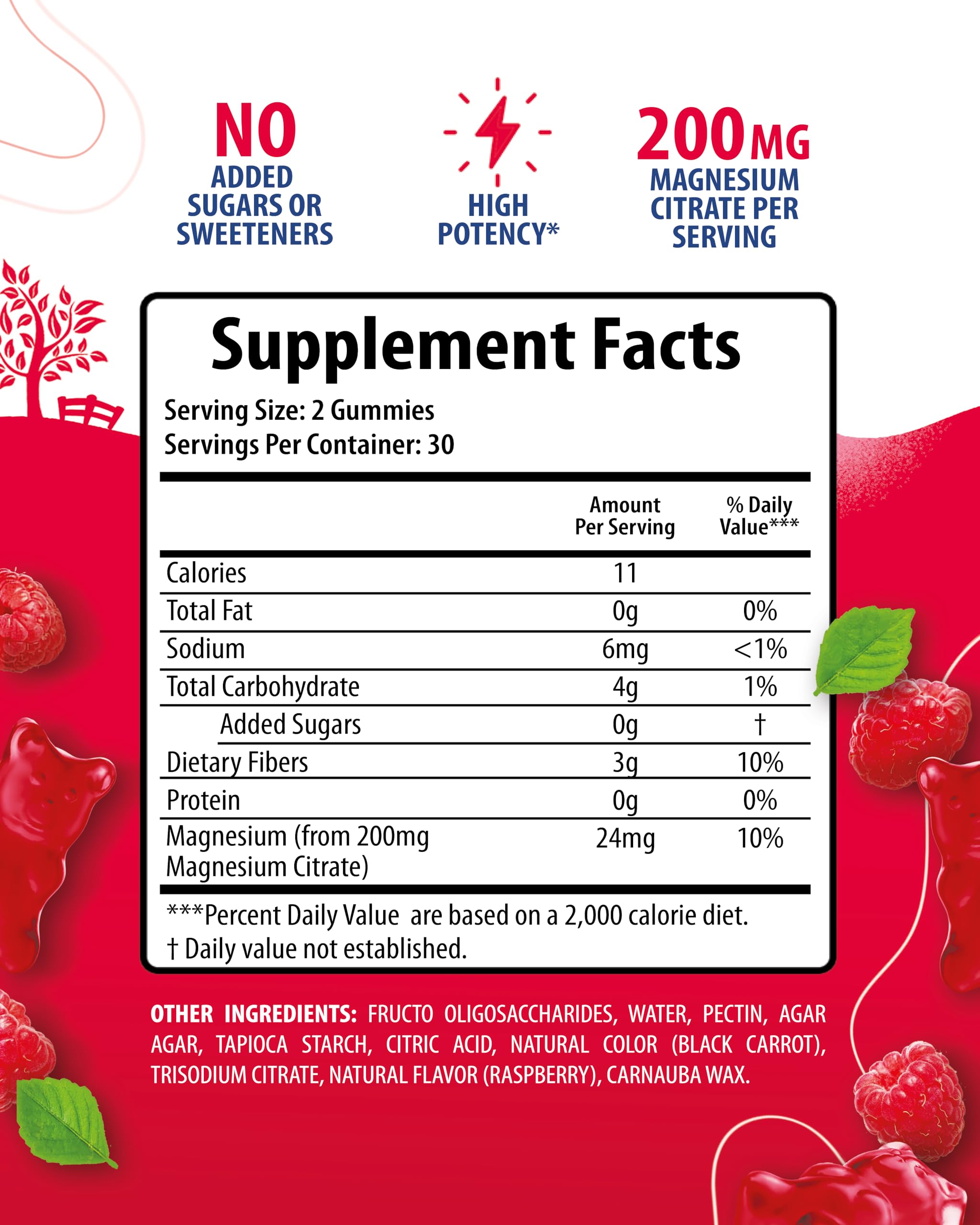 Magnesium Gummies 200mg – Calm Chews for Kids & Adults | Mood & Muscle Support