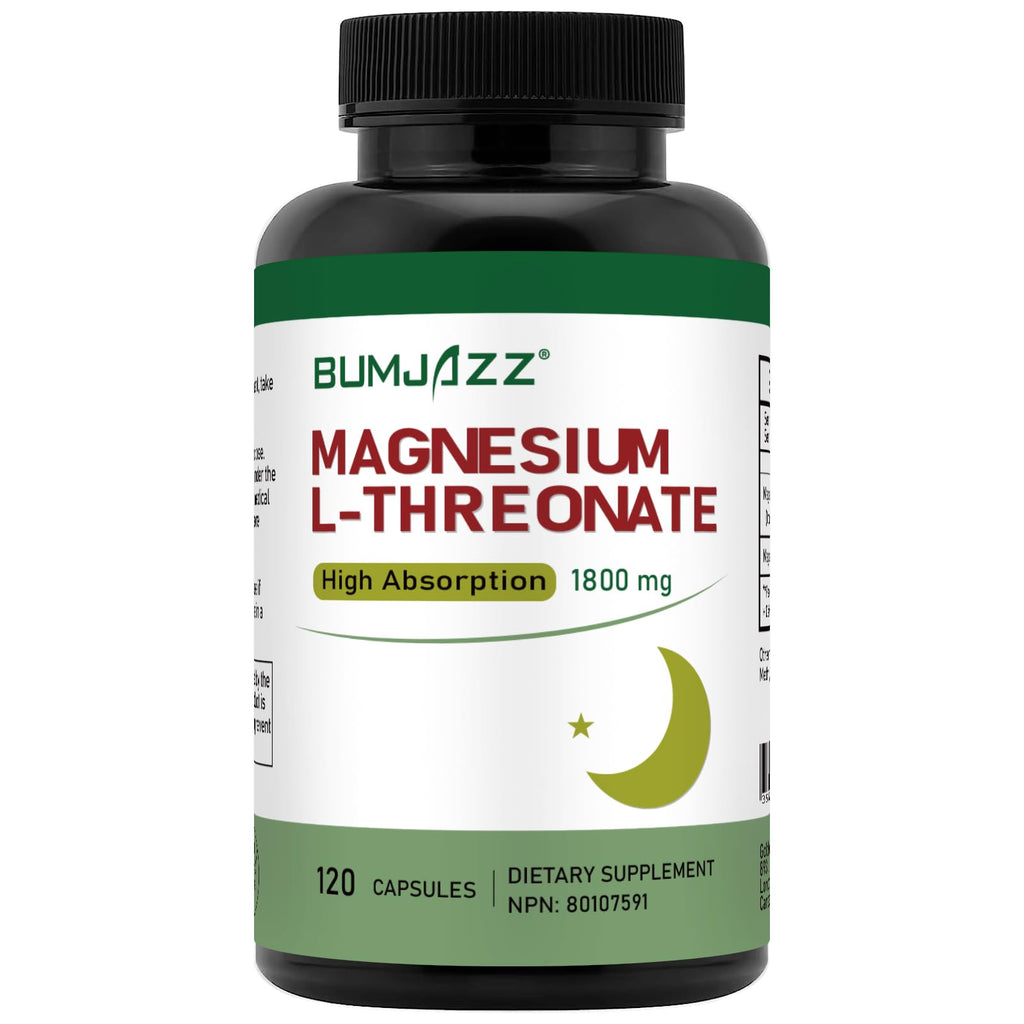 Magnesium L-Threonate Capsules 1800mg - 120 Count | Brain Health