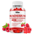 Magnesium L-Threonate Gummies 1000mg – Sugar-Free Raspberry Flavor for Kids & Adults | Muscle & Nervous System Support