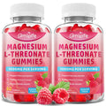 2 Pack Magnesium L-Threonate Gummies 1000MG – Sugar-Free Raspberry (120 Count)