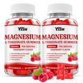 Magnesium L-Threonate Gummies 1000mg – Sugar-Free Raspberry, 120 Count | Nervous System & Muscle Support