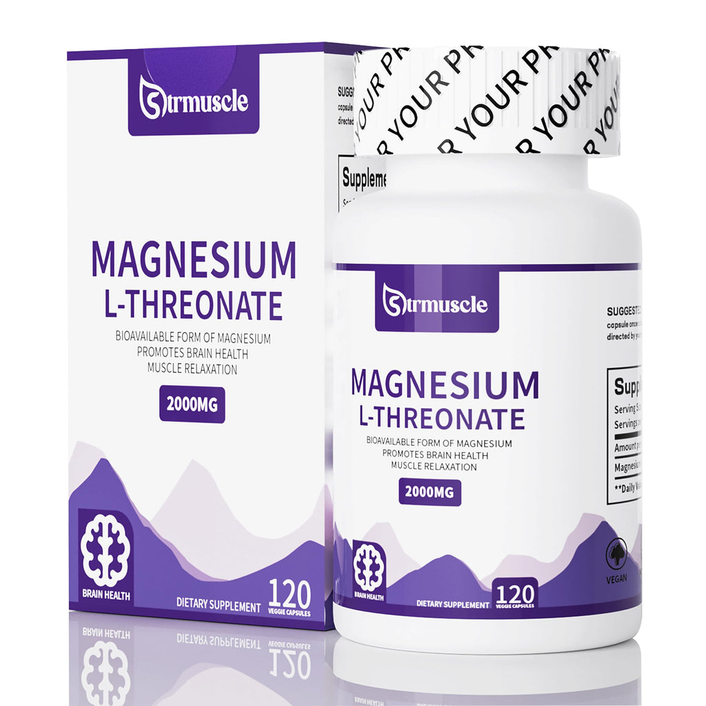 Magnesium L-Threonate Sleep Capsule 2000mg – 60-Day Neuro Health Support