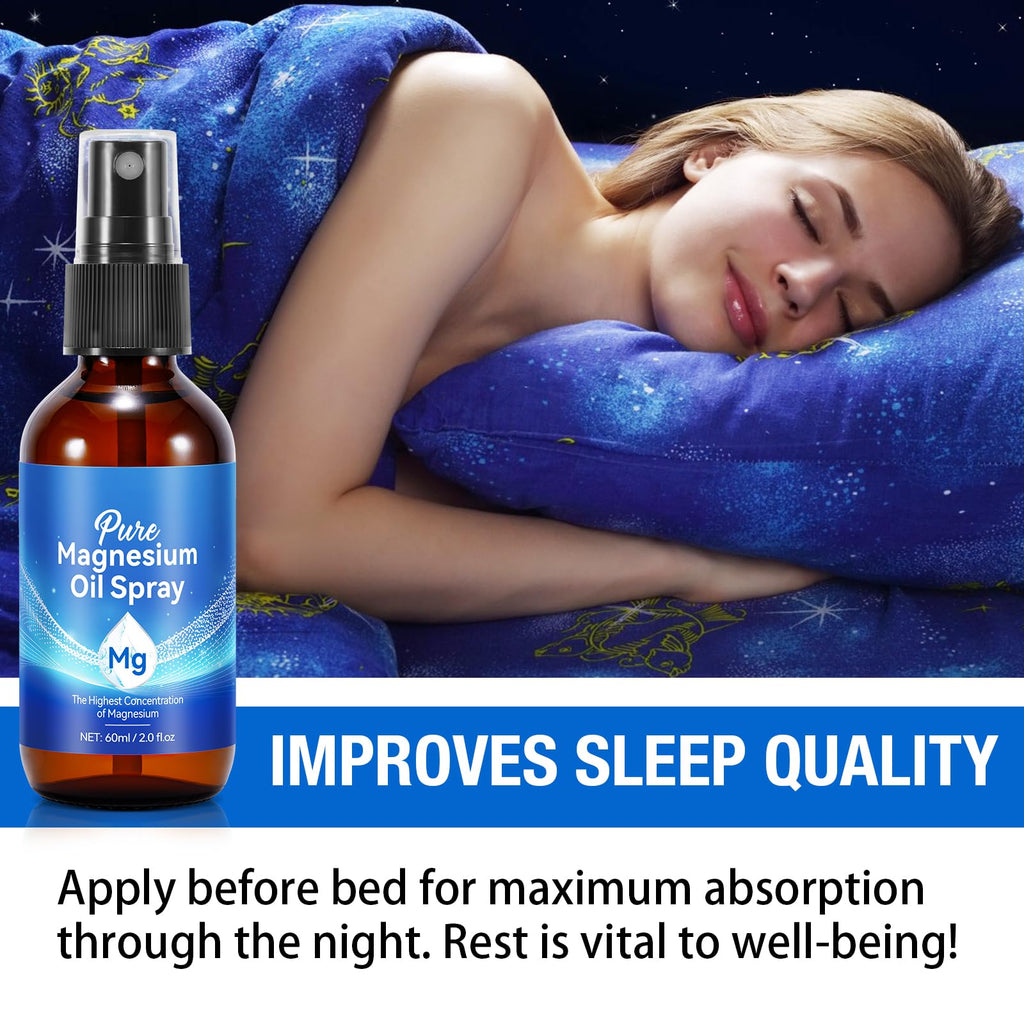 Generic Magnesium Oil Spray – Pure Topical Magnesium for Skin & Sleep (2 fl oz)