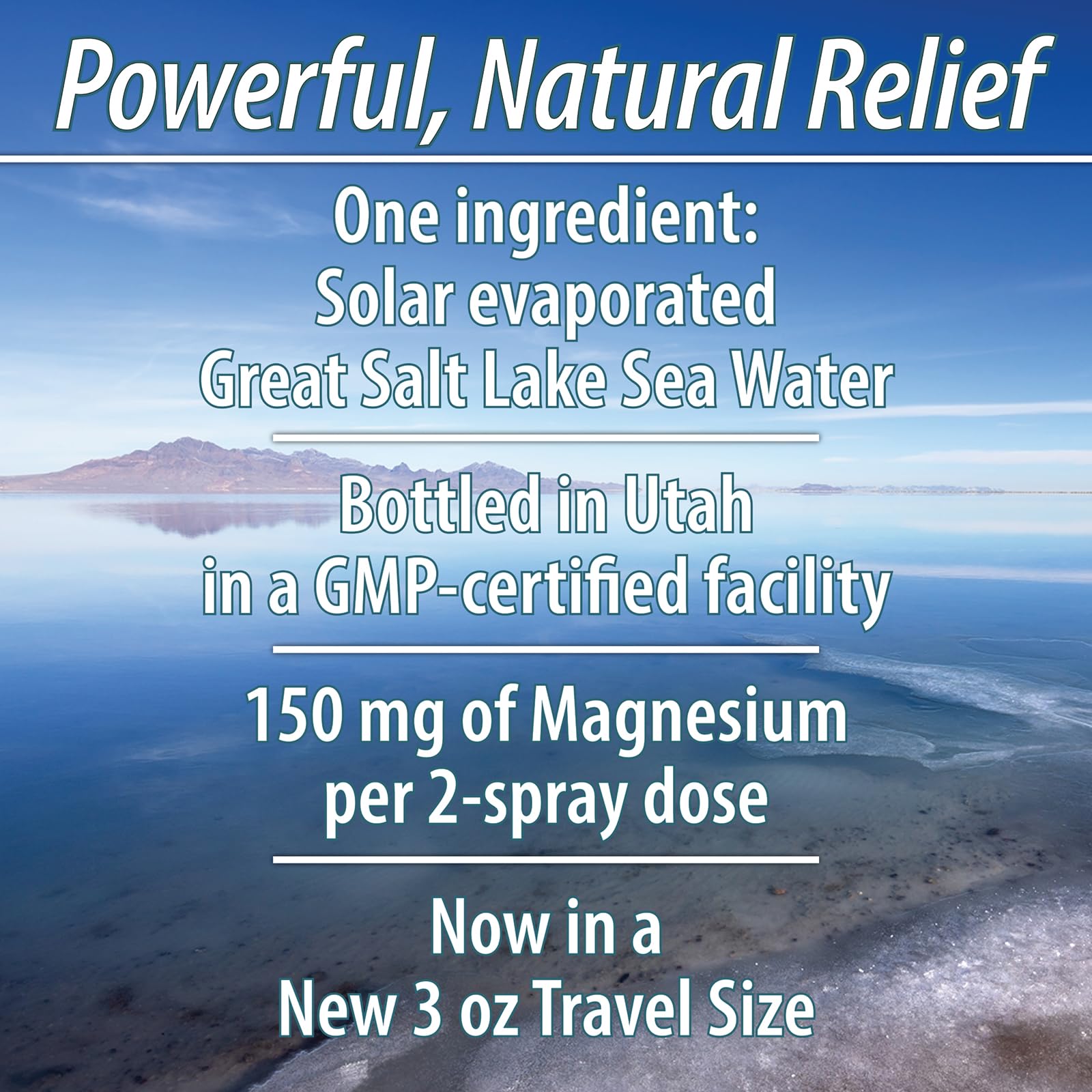 Magnesium Oil Spray for Feet & Legs - Made in USA | Ionic Magnesium Chloride 3oz