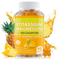 Magnesium Potassium Gummies – Glycinate, D3, B6, Calcium – Sleep Support (90 Count)