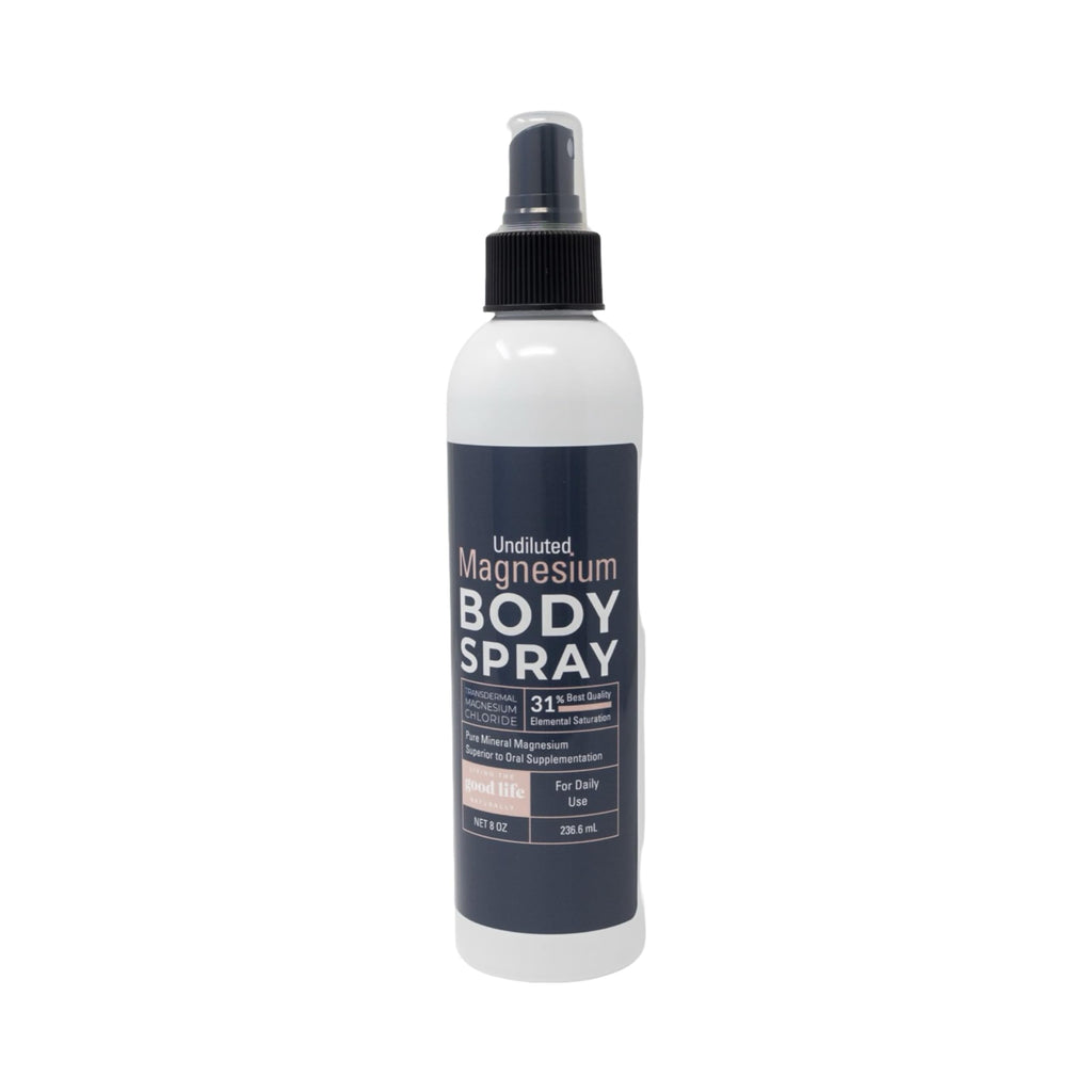 Magnesium Chloride Spray 8 oz – Additive-Free, Transdermal Magnesium for Feet & Body