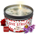 Magnificent 101 Love Struck Aromatherapy Tin Candle – 6 oz, All-Natural Soy Wax, Sage Rose Jasmine Lavender Lilac