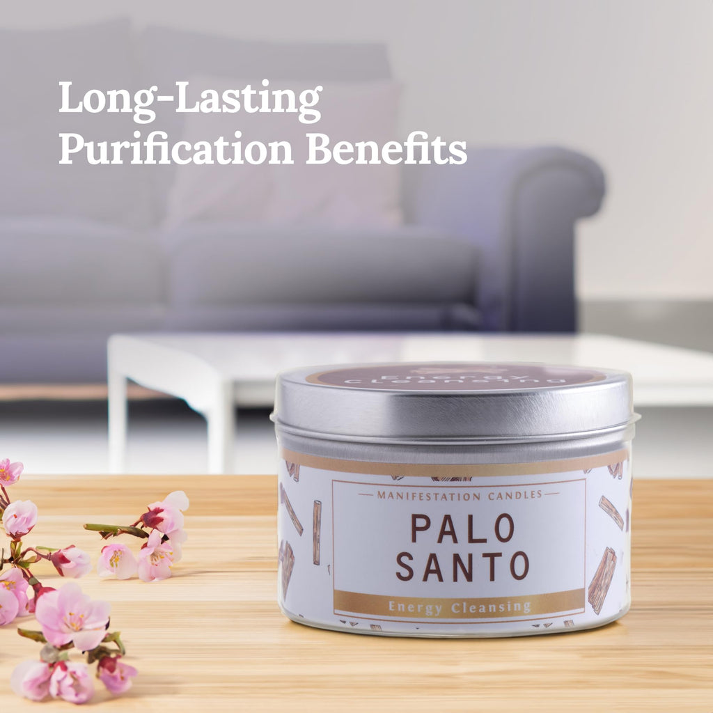 Magnificent 101 Palo Santo Candle – 6 oz, 35h Burn, Energy Cleansing