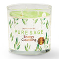 Magnificent 101 Pure Sage Energy Cleansing Candle | 14.5 oz Soy Wax, 56-Hour Burn