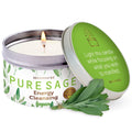 Magnificent 101 White Sage Candle – 6 oz, 35h Burn Time, Organic Soy