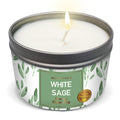 Magnificent 101 White Sage Candle - 6oz, 35h Burn, Soy Wax