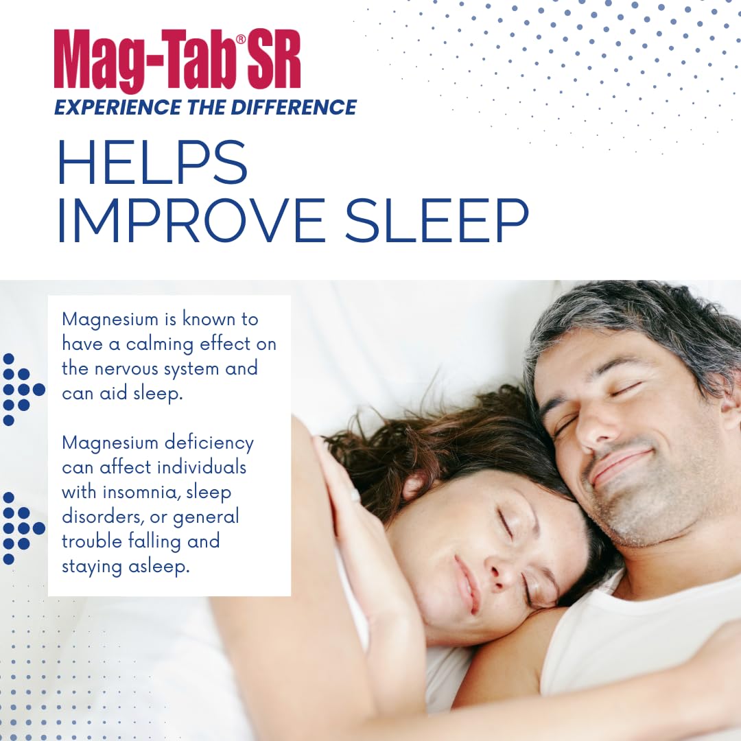 MAG-TAB SR Extended Release Magnesium Lactate – 100 Count