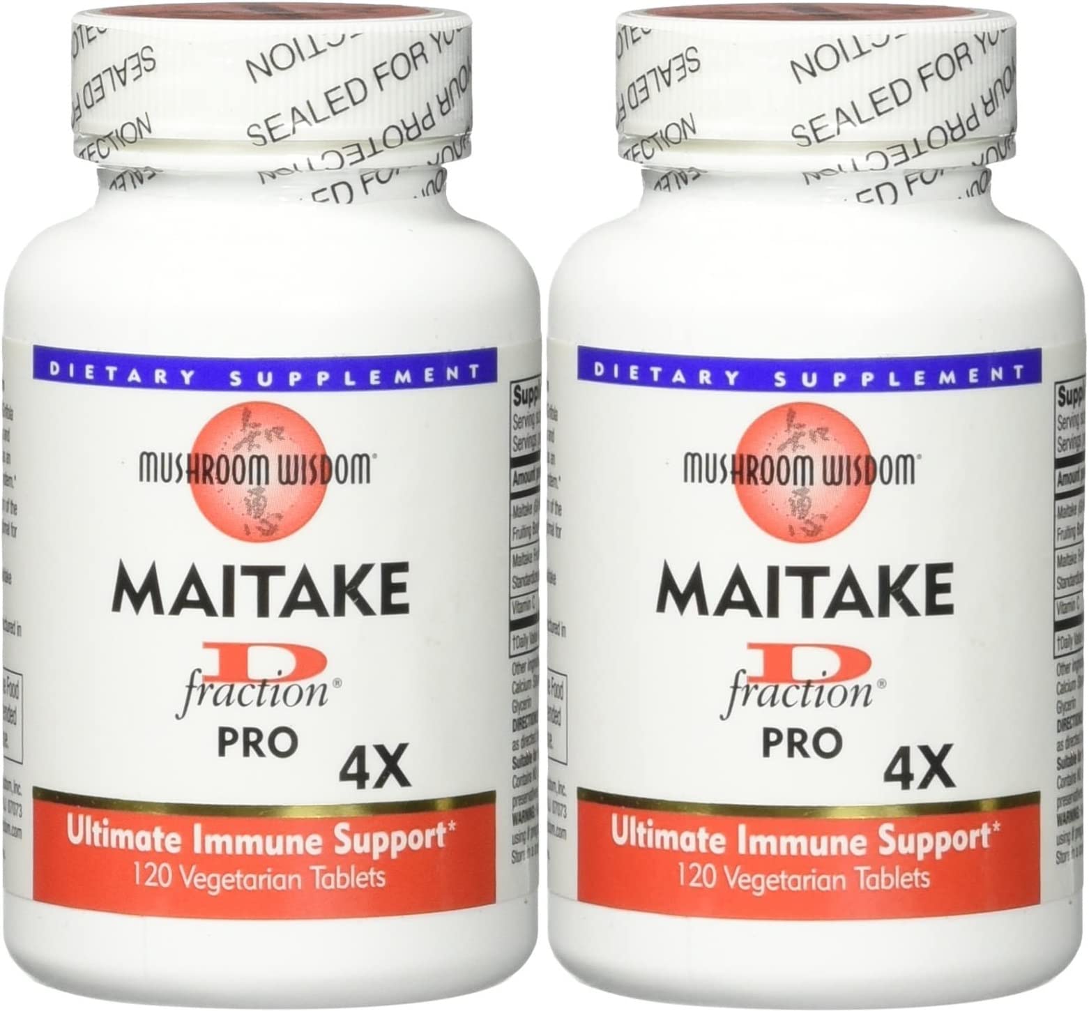Maitake D-Fraction Pro 120 Count – Pack of 2 | Mushroom Wisdom
