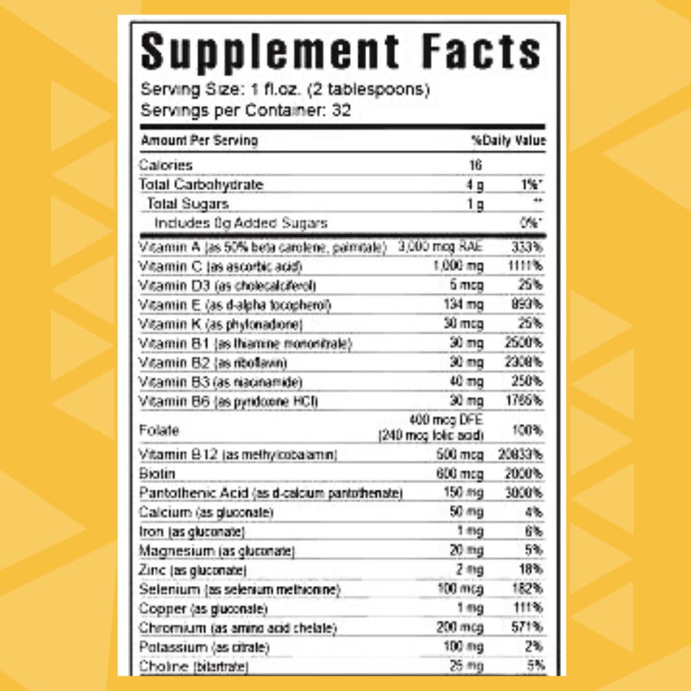 Majestic Earth Tangy Tangerine 32oz – Gluten-Free Liquid Multivitamin