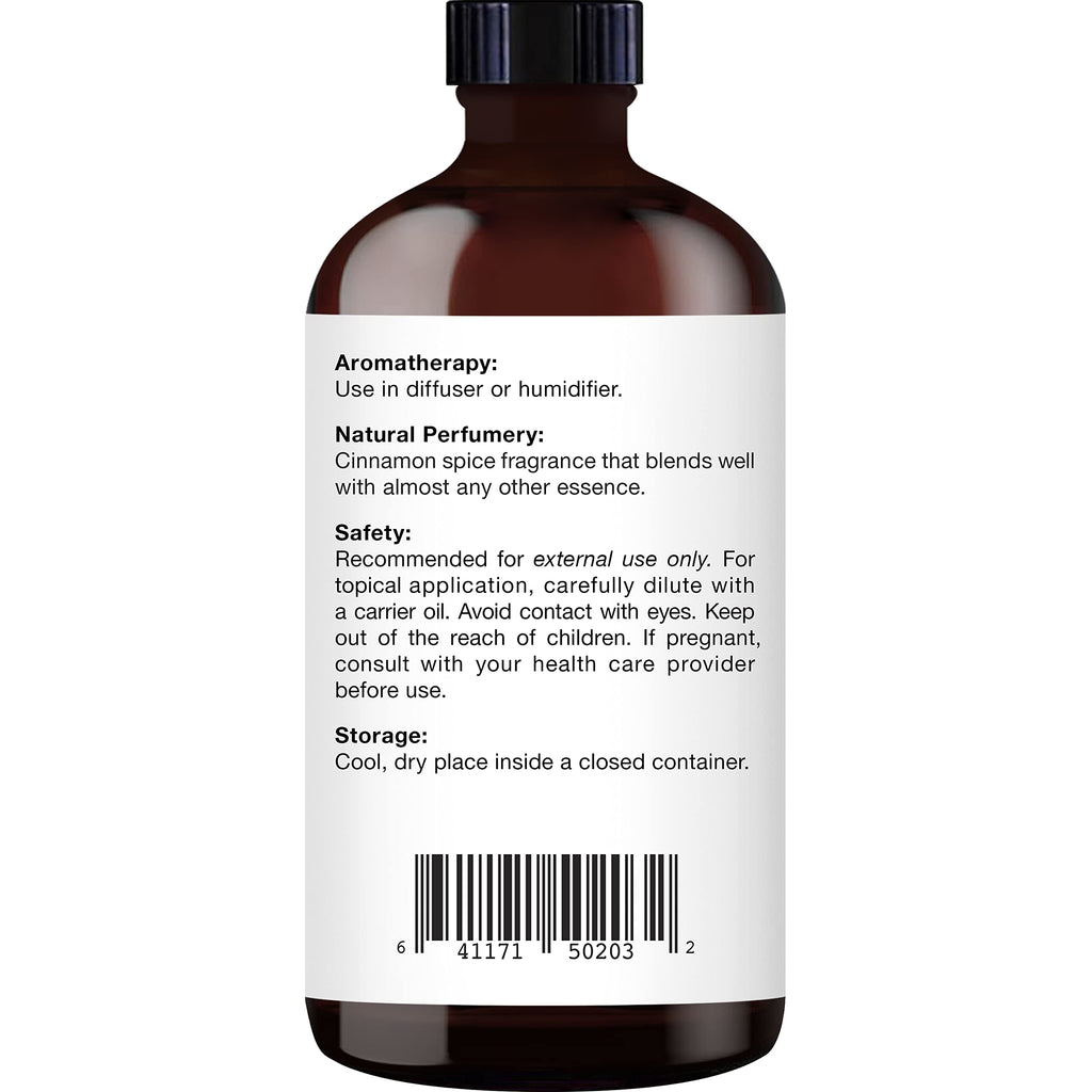 Majestic Pure Cinnamon Essential Oil - 4 Fl Oz, 100% Pure & Natural, Glass Dropper