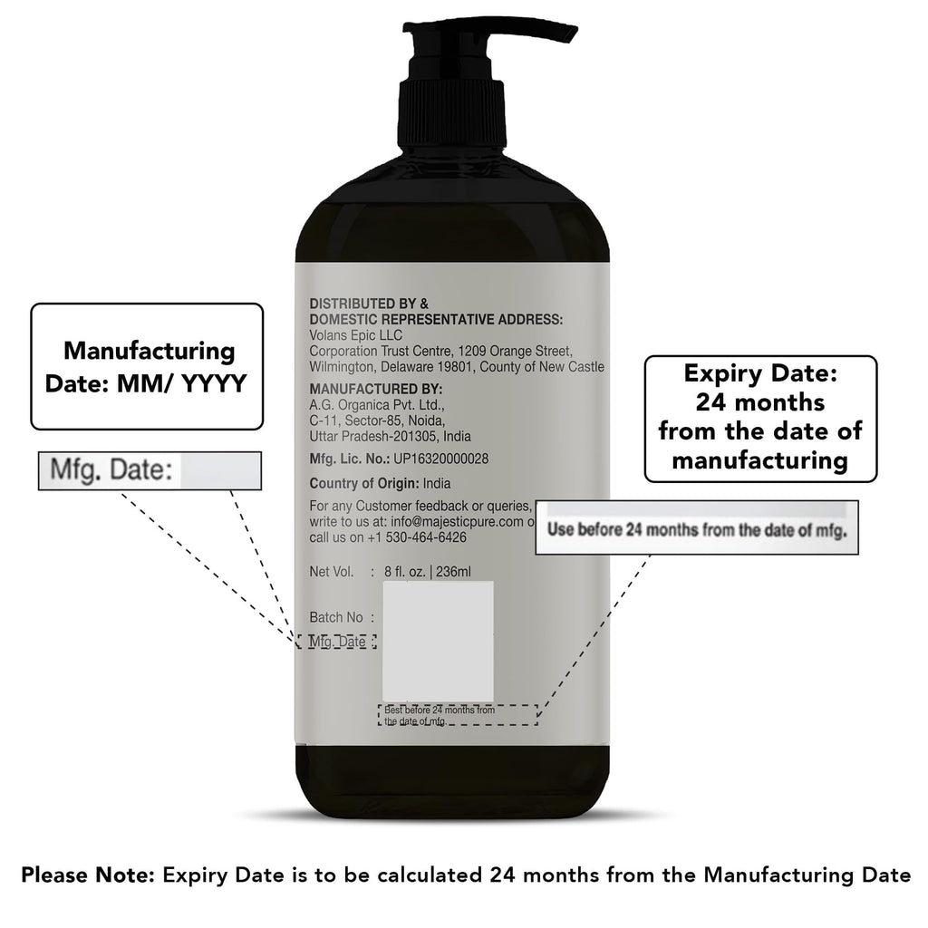 Majestic Pure Fractionated Coconut Oil – 16 fl oz (Pack of 2)