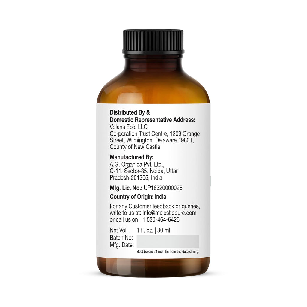 Majestic Pure Organic Frankincense Essential Oil with Glass Dropper – 1 Oz