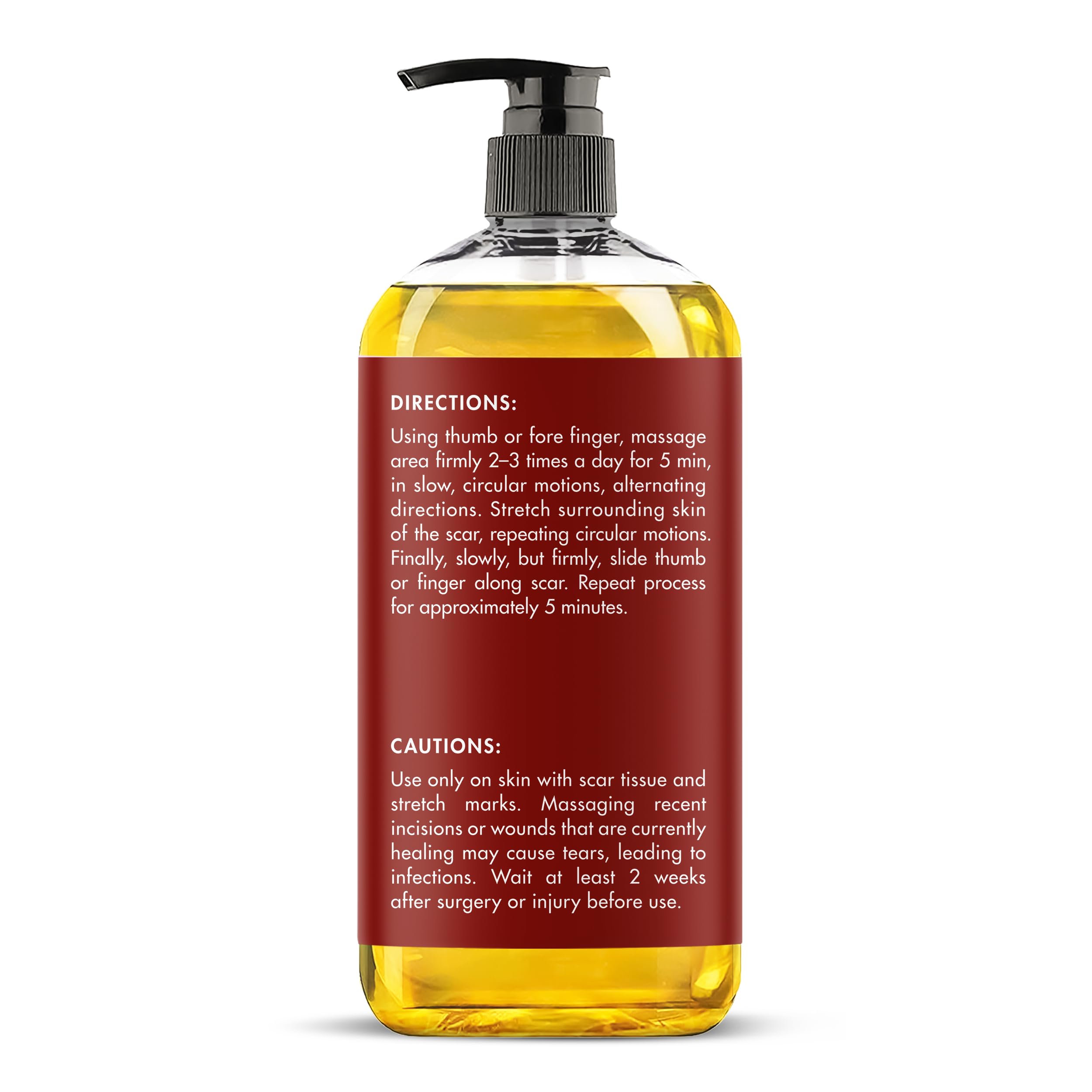 MAJESTIC PURE Frankincense Scar & Stretch Massage Oil – All Skin Types, 8 fl oz
