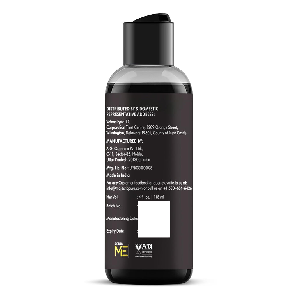 Majestic Pure Jamaican Black Castor Oil – 4 Fl Oz | 100% Pure, Cold-Pressed, Hexane Free
