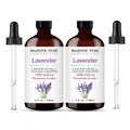 Majestic Pure Lavender Essential Oil (4 Oz x 2) – 100% Pure & Natural with Glass Dropper