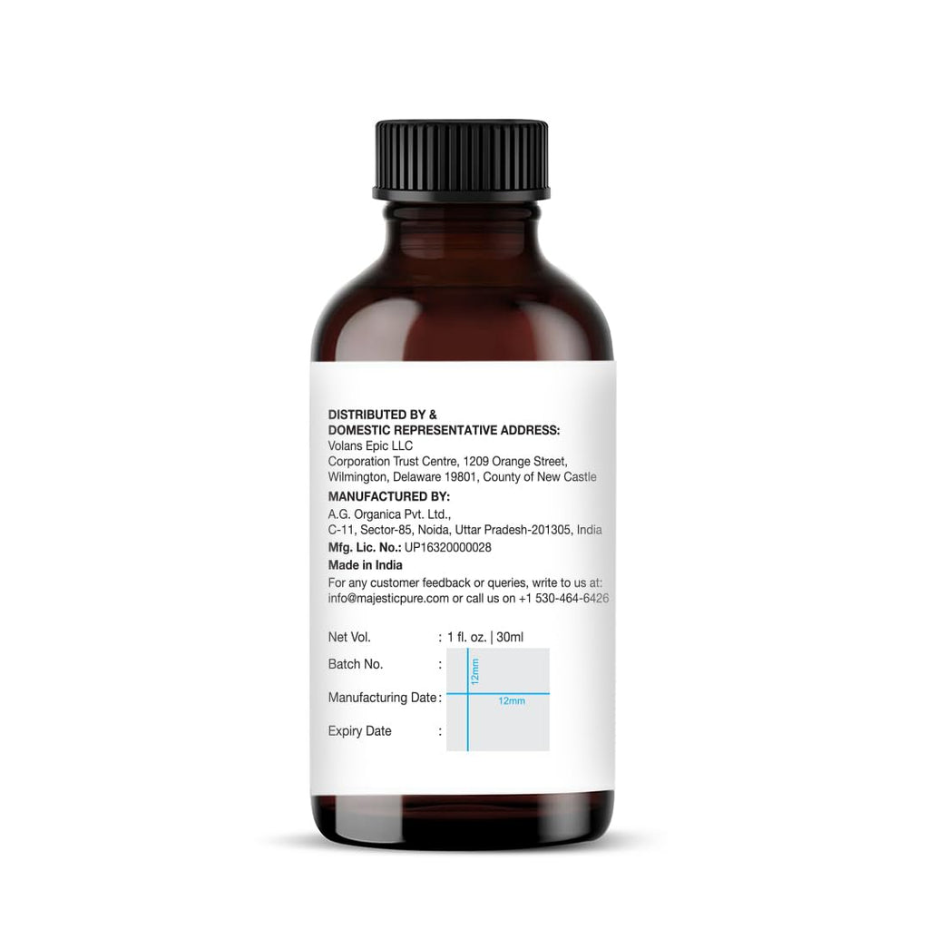 Majestic Pure Essential Oil with Glass Dropper - 100% Pure and Natural - Essential Oils for Diffuser, Aromatherapy, Soap and Candle Making, Brazillian Orange Essential Oil, Orange Oil, 1 Fl Oz