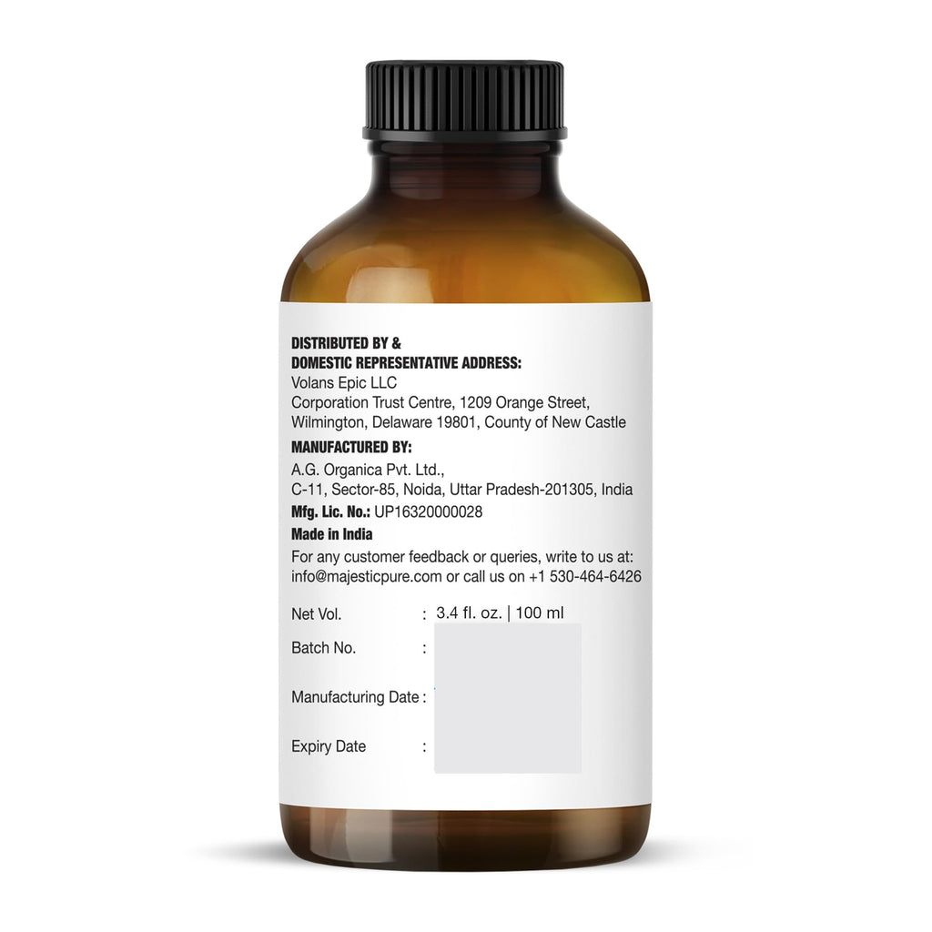 Majestic Pure Tea Tree Essential Oil – 100% Pure & Natural, Glass Dropper, 3.4 Fl Oz Pack of 2