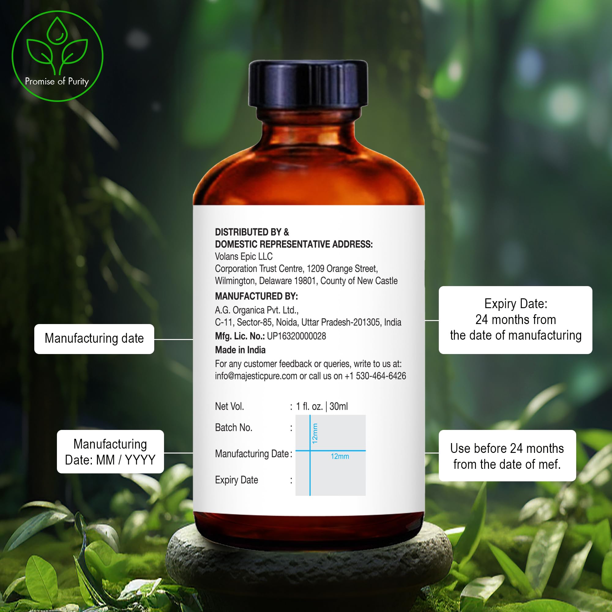Majestic Pure Tea Tree Essential Oil with Glass Dropper – 100% Pure, 1oz