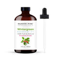 Majestic Pure Wintergreen Essential Oil – 4 oz Glass Dropper – 100% Pure & Natural