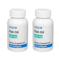 Major Fish Oil 500mg Softgels – Omega-3 Dietary Supplement (130 Count, 2 Pack)