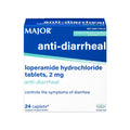 MAJOR Loperamide Hydrochloride 2 mg Anti-Diarrheal Tablets – 24 Caplets