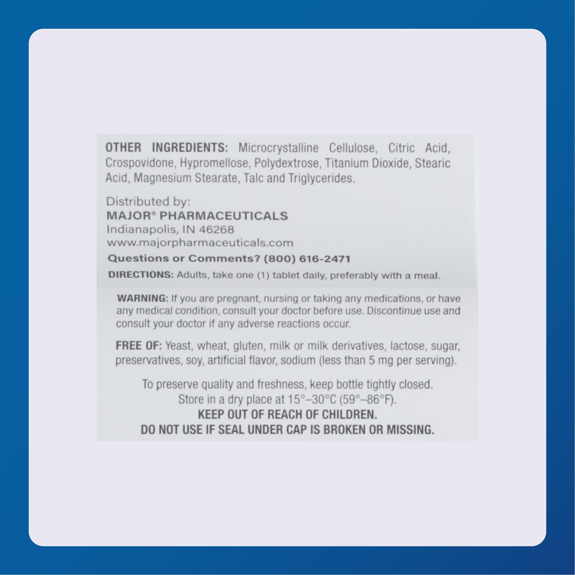 Major Magnesium 500mg – Magnesium Oxide Tablets | Dietary Supplement (2 Pack)