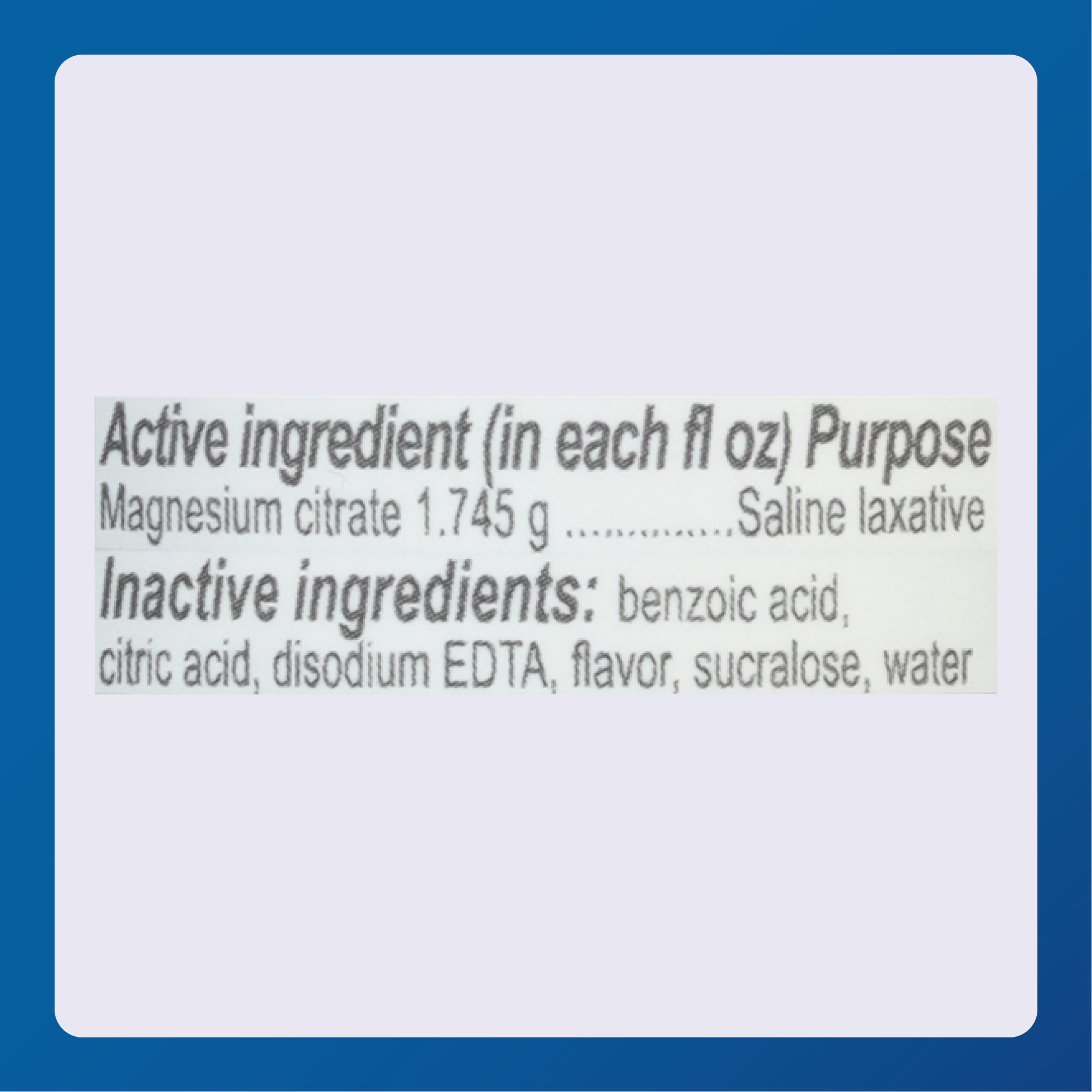 Major Magnesium Citrate Saline Laxative – Lemon Flavor, 10 oz (6 Pack)