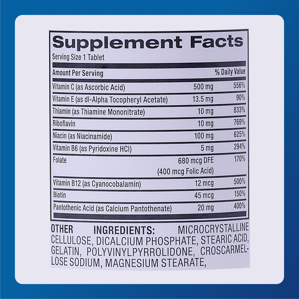 MAJOR Stress Formula – High Potency Stress Vitamins (60 Tablets)