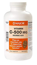 Major Vitamin C 500 mg Ascorbic Acid Tablets – 1000 Count | Vitamin C