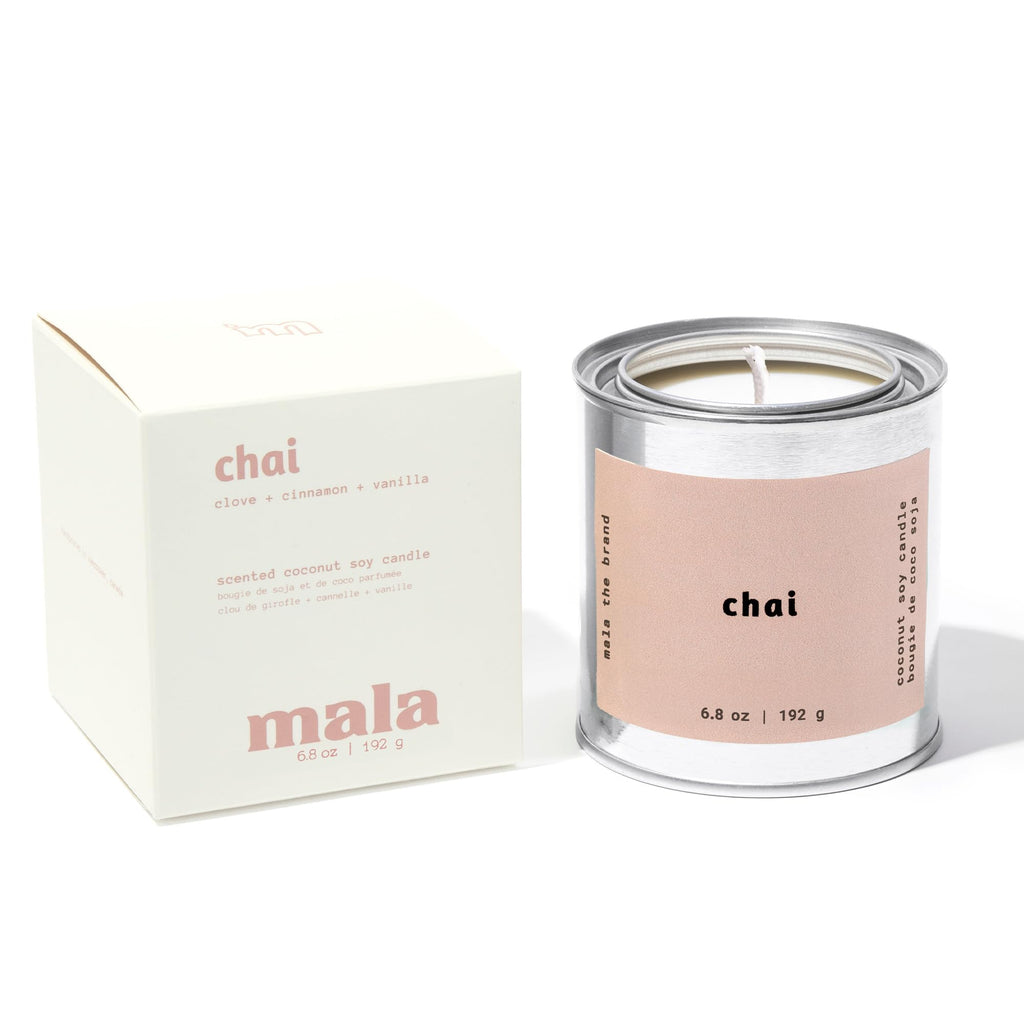MALA Chai Clove Cinnamon & Vanilla Candle – Vegan Soy, 45h Clean Burn, 6.8 oz