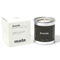 Mala Fireside Candle – Black Amber, Musk & Lavender | 6.8 oz, 45-Hour Burn