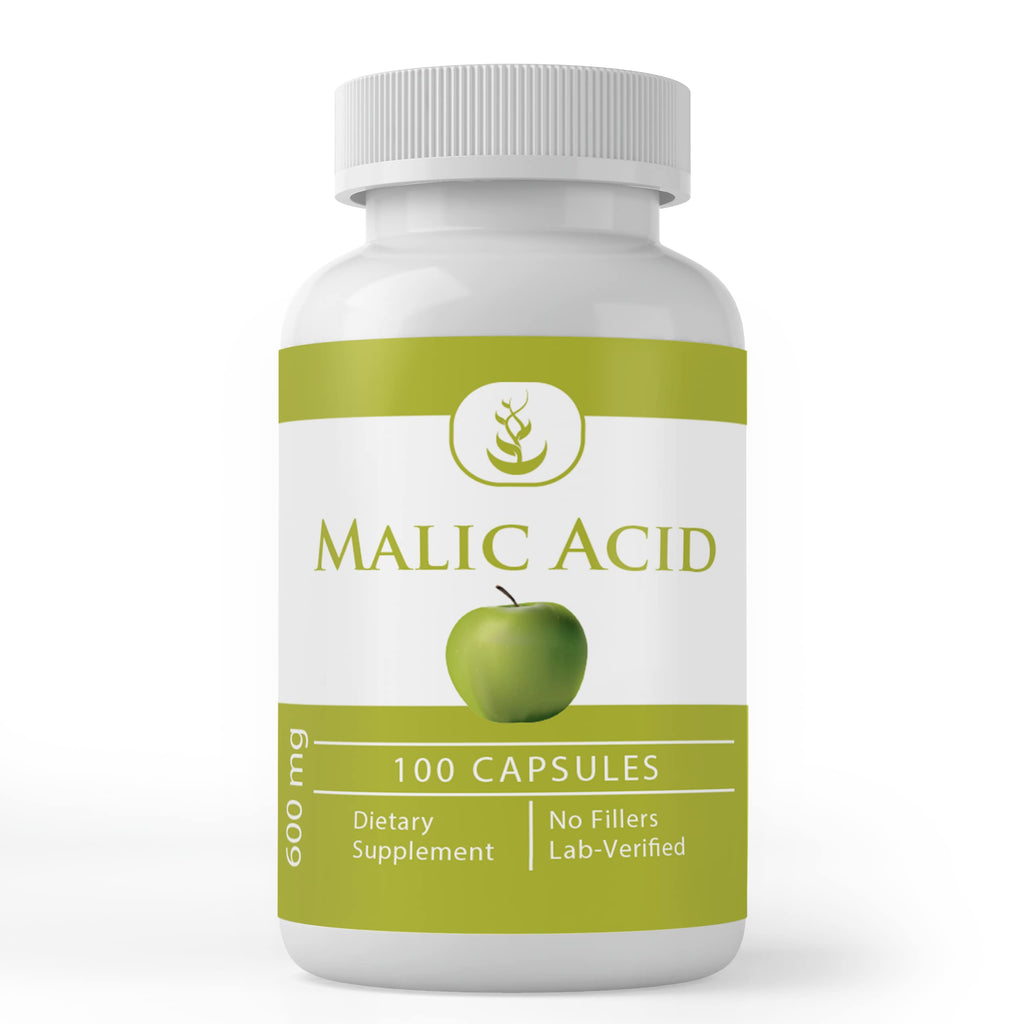 Malic Acid (100 Capsules) – Alpha Hydroxy Acid | Always Pure, Lab Verified